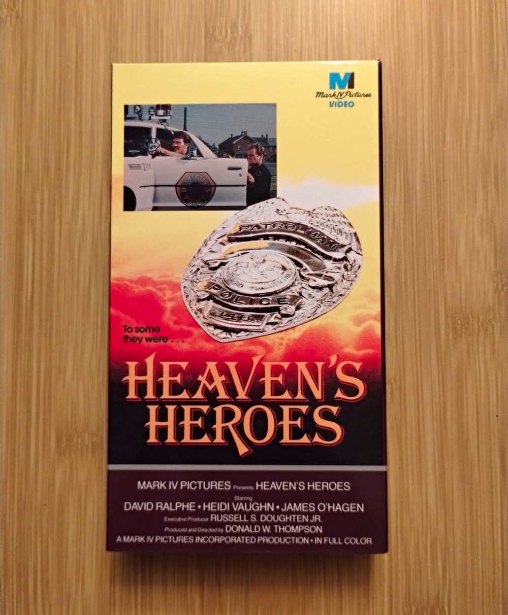 Heaven's Heroes VHS 1980 Mark IV Pictures Rare Vintage Christian Police Drama NR